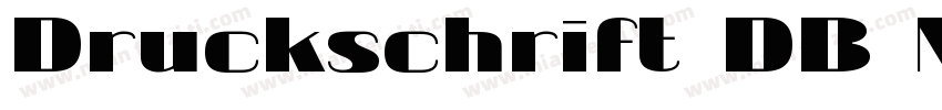 Druckschrift DB Normal字体转换